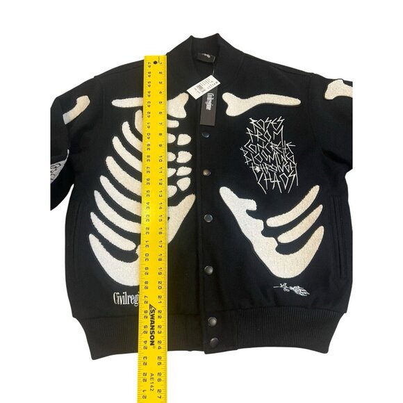 CIVIL REGIME 6 feet deep Jacket Black Size Small - Picture 3 of 6